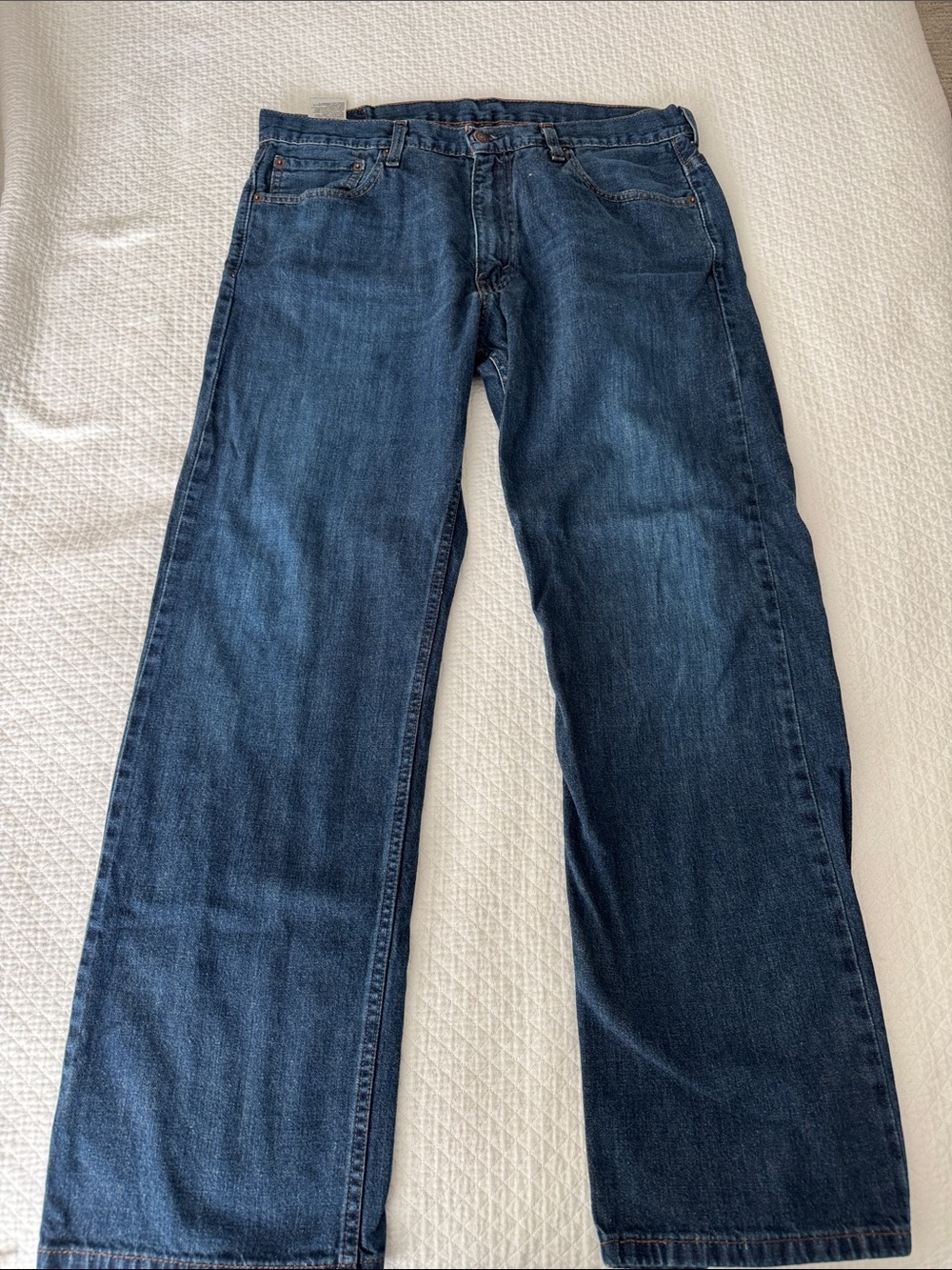 Levi's Men's Relaxed Straight Jeans in Dark Blue